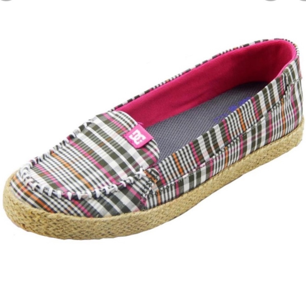 DC Women's Multicolor Plaid Espadrilles